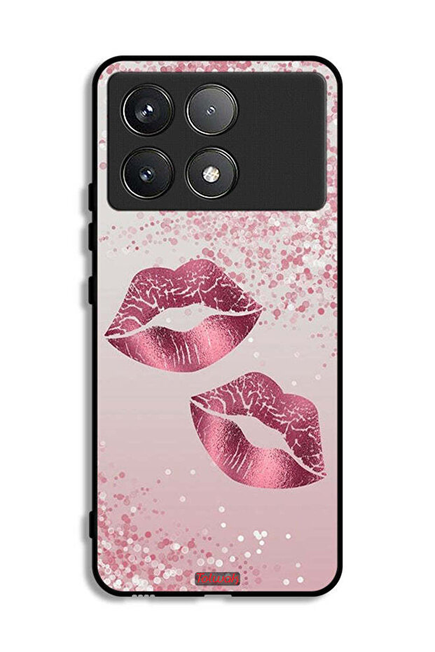 Xiaomi Poco F6 Pro Protective Case Cover Glitter Lips