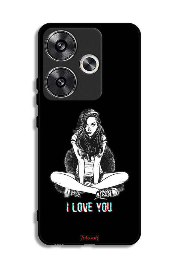 Xiaomi Poco F6 5G Protective Case Cover I Love You Art