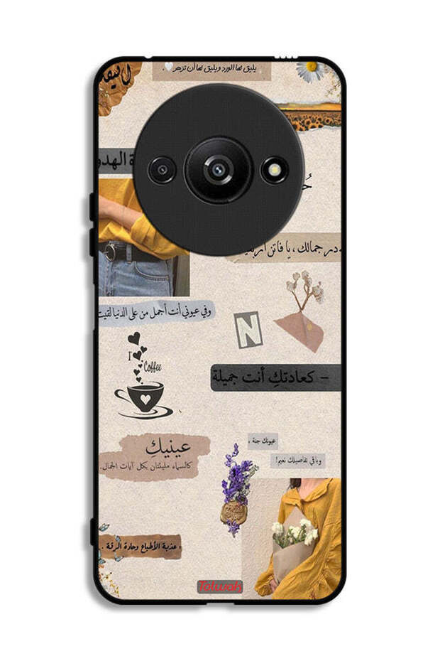 Xiaomi Redmi A3 4G Protective Case Cover Arabic Quotes Love
