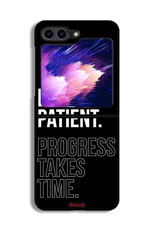 غطاء حماية لهاتف Samsung Galaxy Z Flip6 - كن صبورًا، فالتقدم يستغرق وقتًا