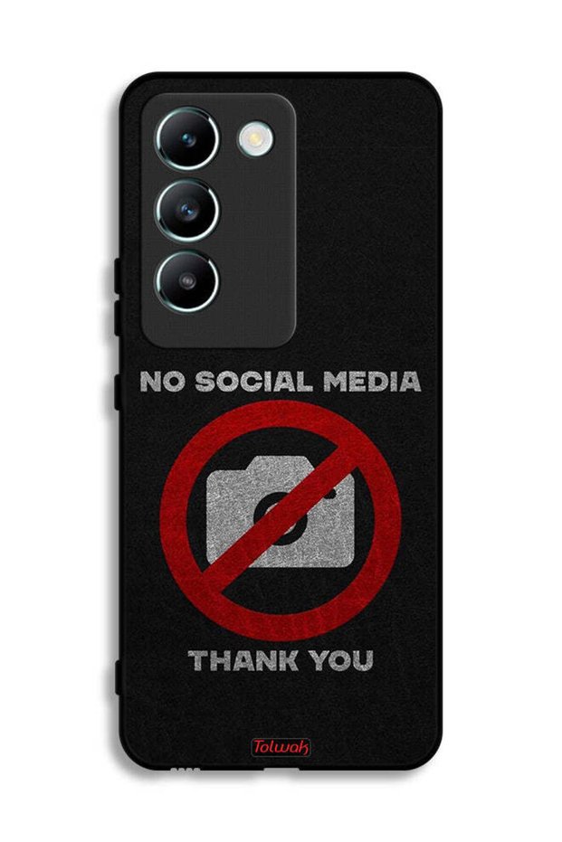 Vivo V30 Lite 4G Protective Case Cover No Social Media Thank You