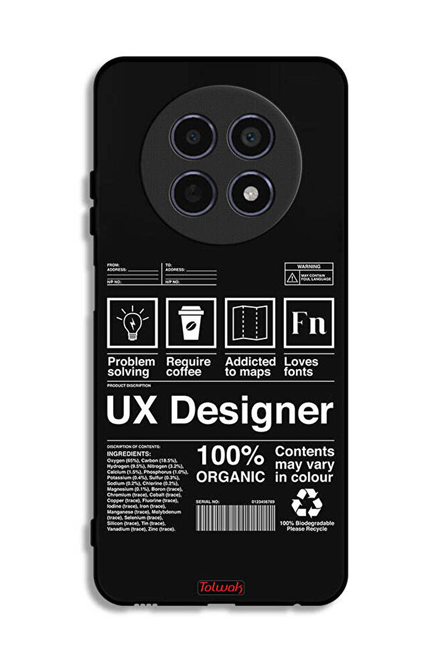 Realme 12 5G Protective Case Cover Ux Designer Sticker