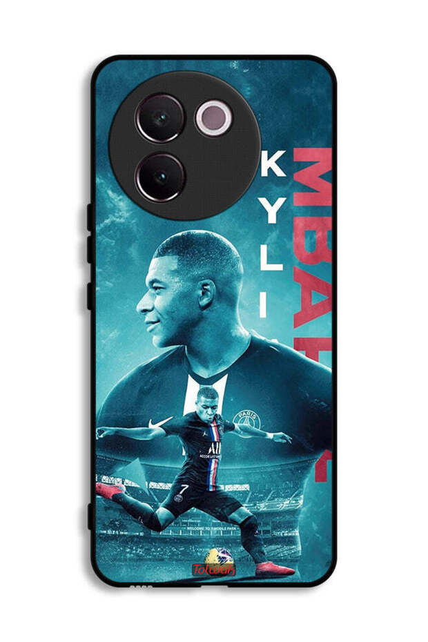غطاء حماية لهاتف Vivo V30e 5G مع ملصق Mbappé