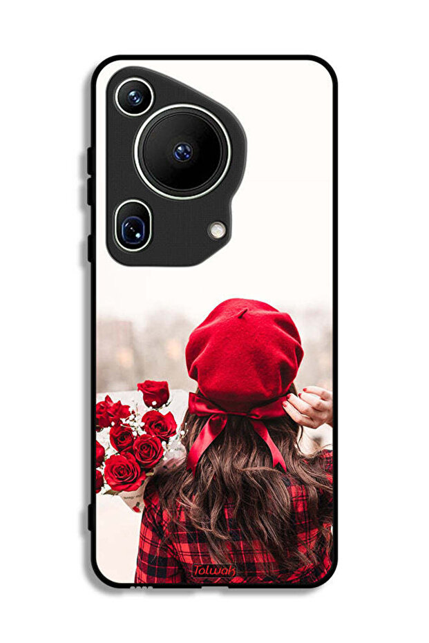 Huawei Pura 70 Ultra Protective Case Cover Holding Flowers
