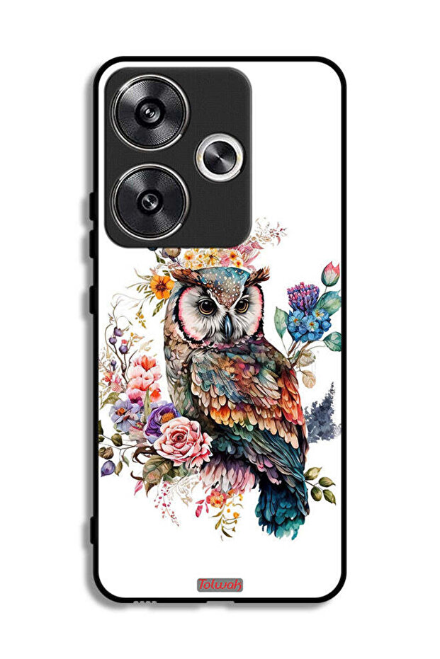 Xiaomi Redmi Turbo 3 5G Protective Case Cover Owl Abstract Art