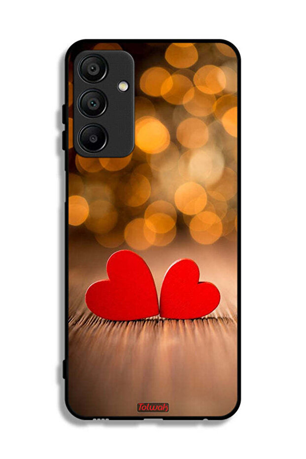 Samsung Galaxy A15 Protective Case Cover Two Beautiful Hearts