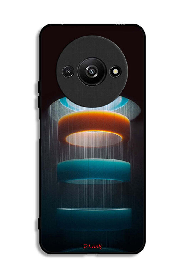 Xiaomi Redmi A3 4G Protective Case Cover Rings Art Pattern