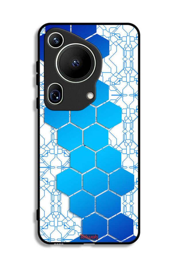 Huawei Pura 70 Ultra Protective Case Cover Honeycomb Hexagon Icon Networks