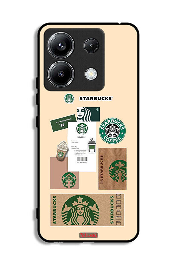 Xiaomi Redmi Note 13 Pro 5G Protective Case Cover Coffee Sticker