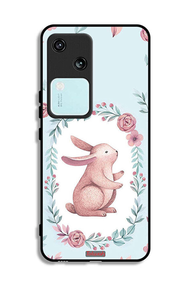 غطاء حماية لهاتف Vivo V30 5G بتصميم أرنب