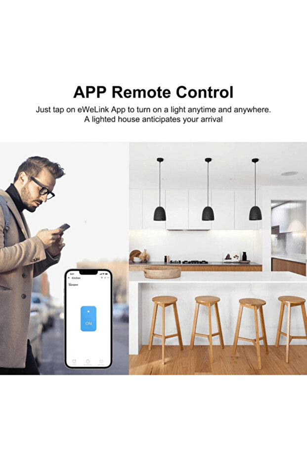 مفتاح انارة ذكي اسود رباعي - 2