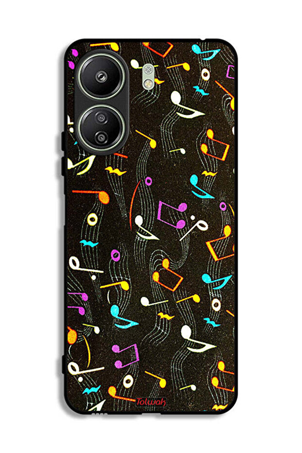 Xiaomi Redmi 13C Protective Case Cover Music Fabric Pattern
