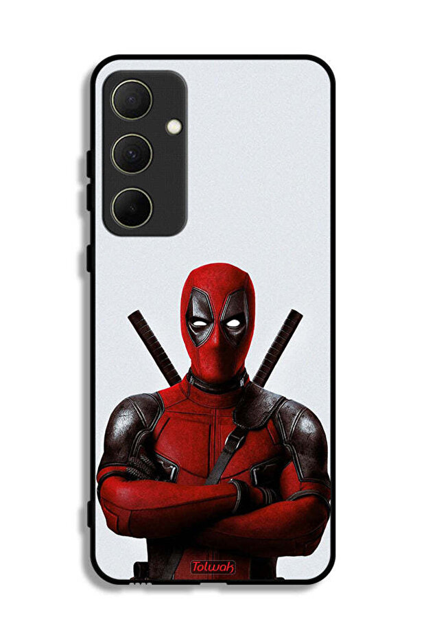 غطاء حماية لهاتف Samsung Galaxy A35 5G بتصميم Deadpool