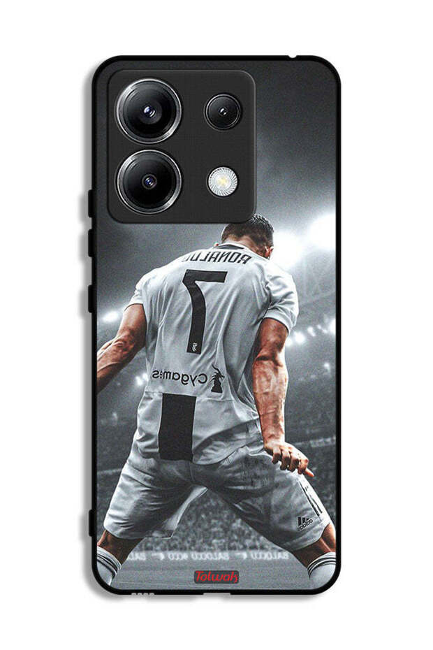 غطاء حماية لهاتف Xiaomi Poco X6 5G بطبعة احتفال كريستيانو رونالدو