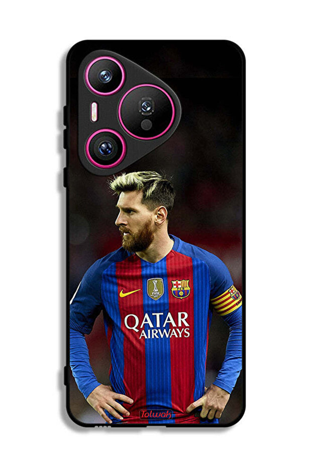 Huawei Pura 70 Protective Case Cover Messi Barcelona