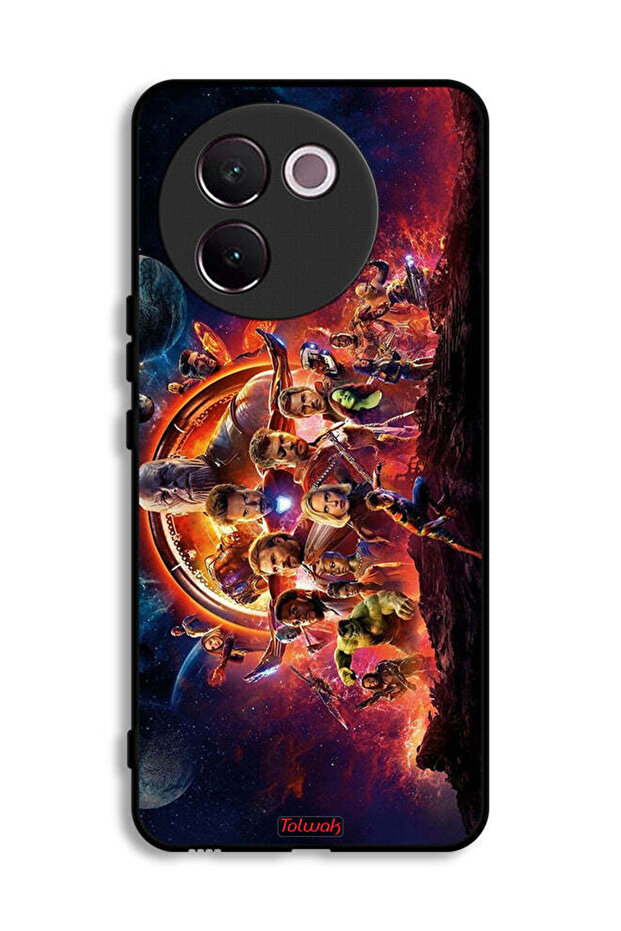 غطاء حماية لهاتف Vivo V30e 5G بتصميم Avengers
