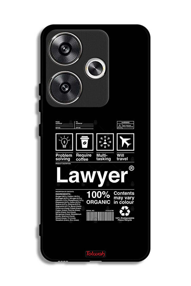 Xiaomi Poco F6 5G Protective Case Cover Lawyer Sticker