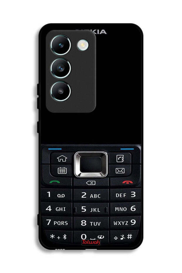 غطاء حماية لهاتف Vivo Y100 4G بنمط هاتف قديم
