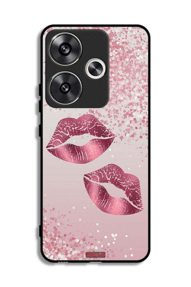 Xiaomi Redmi Turbo 3 5G Protective Case Cover Glitter Lips