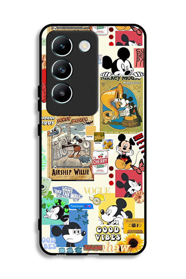 Vivo V30 Lite 4G Protective Case Cover Chose Happy And Stickers