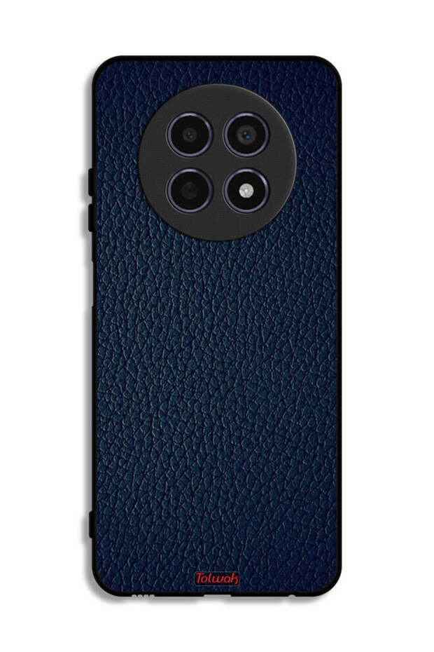 غطاء حماية جلدي بنقشة جلد صناعي لهاتف Realme 12 5G