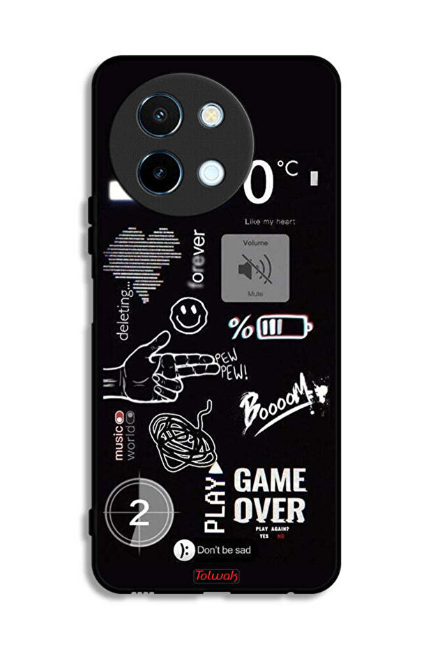 Vivo Y38 5G Protective Case Cover Game Over Pew Pew