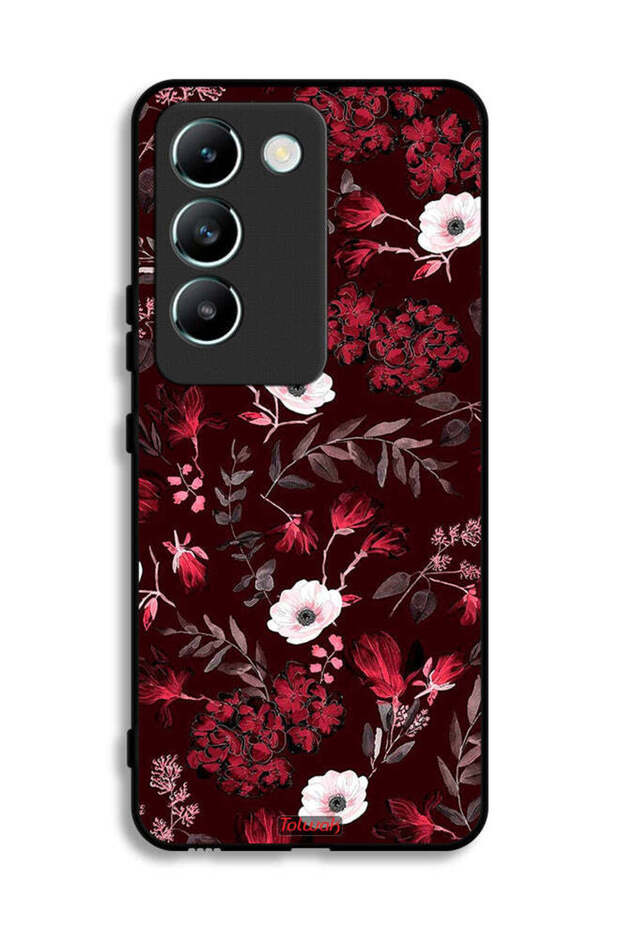 Vivo V30 Lite 4G Protective Case Cover Small Flowers And Tropical Leaves