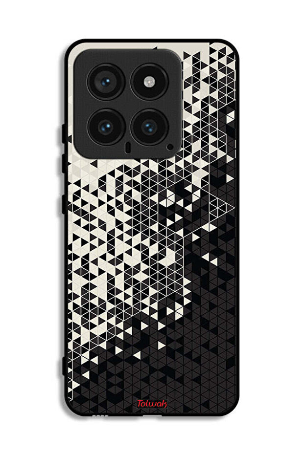 Xiaomi 14 Protective Case Cover Pattern Digital Art Triangle