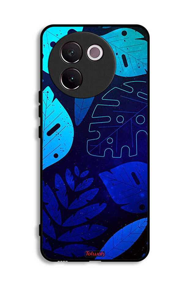 Vivo V30e 5G Protective Case Cover Leaves Pattern