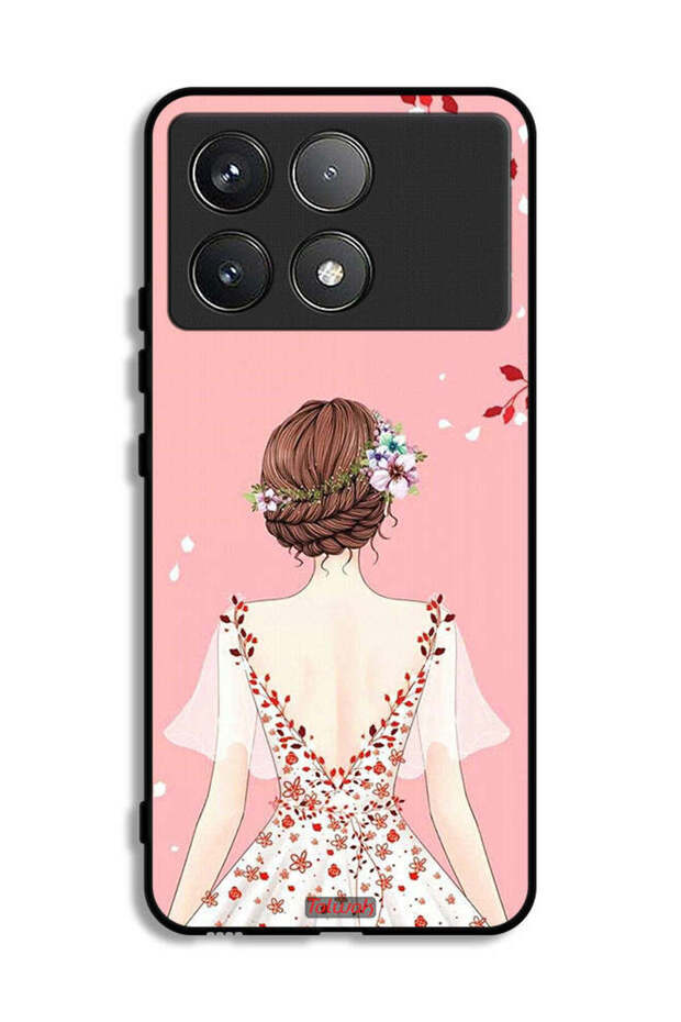 Xiaomi Poco F6 Pro Protective Case Cover Standing Girl Art