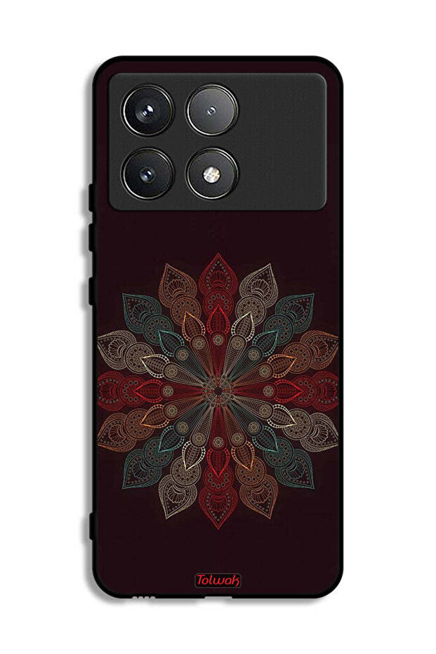 Xiaomi Poco F6 Pro Protective Case Cover Mandala Flower Art