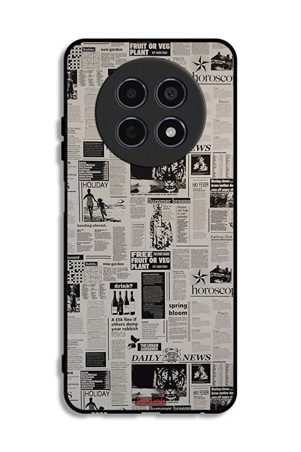 Realme 12x 5G Protective Case Cover Newspaper Recording