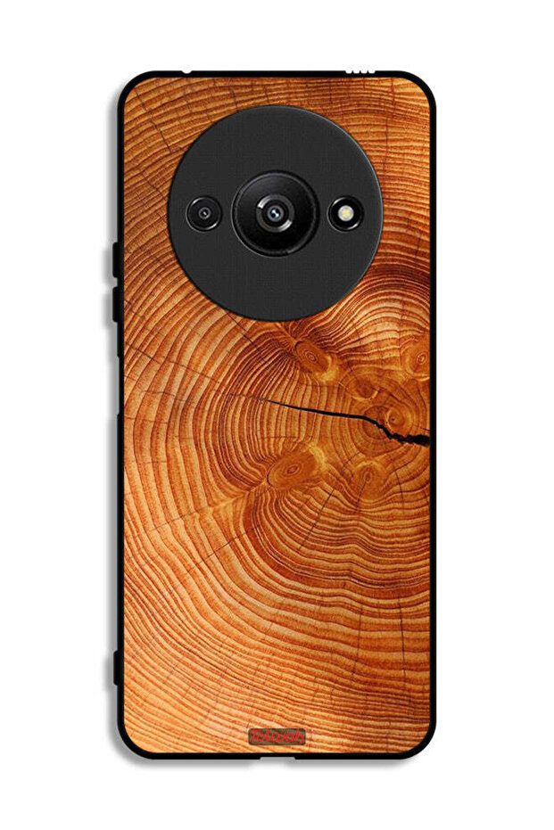 Xiaomi Redmi A3 4G Protective Case Cover Crack Wood