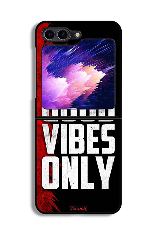 Samsung Galaxy Z Flip6 Protective Case Cover Good Vibes Only