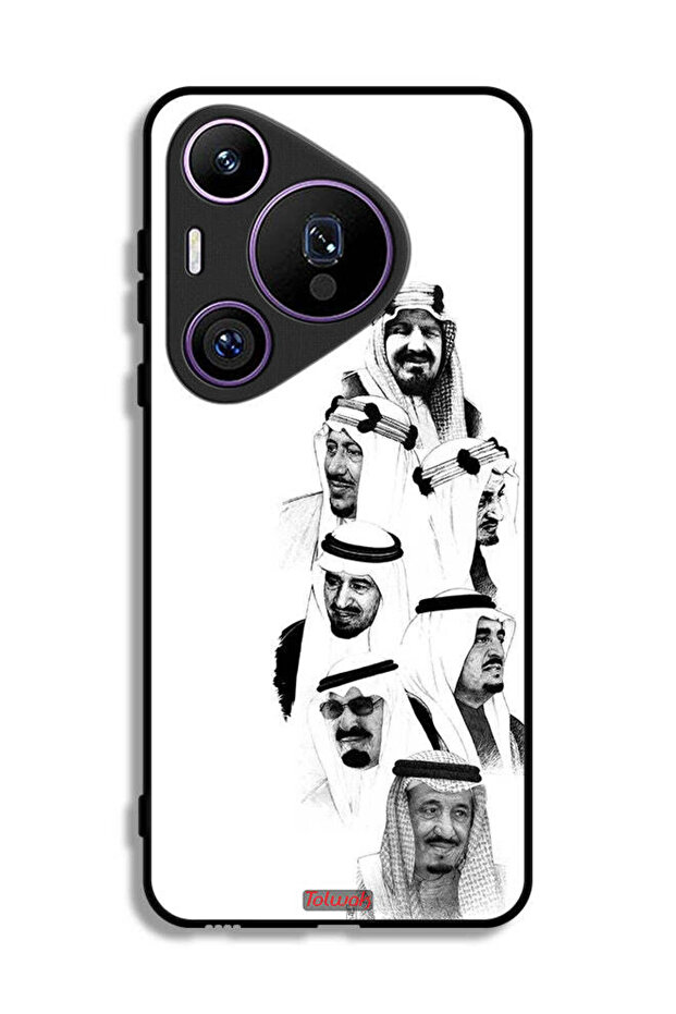 Huawei Pura 70 Pro Protective Case Cover Saudi Kings Art B_W