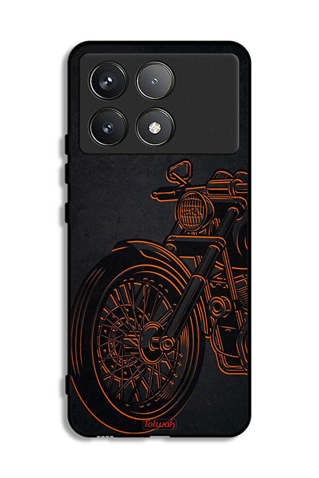 Xiaomi Poco F6 Pro Protective Case Cover Vintage Bike