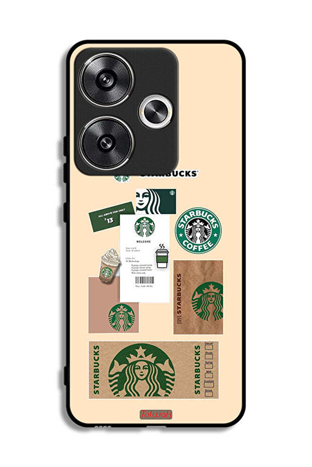 Xiaomi Poco F6 5G Protective Case Cover Coffee Sticker