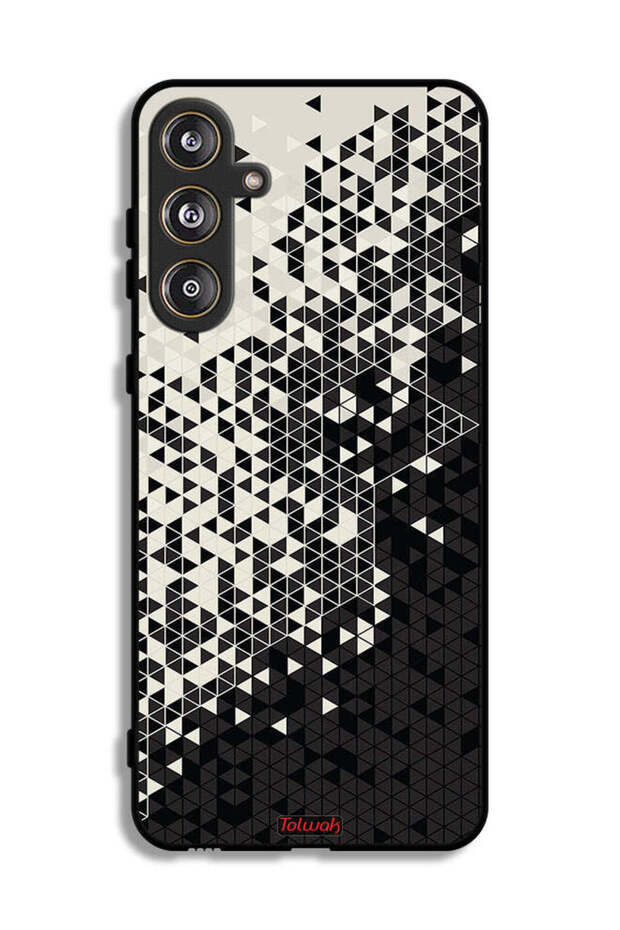 Samsung Galaxy M55 5G Protective Case Cover Pattern Digital Art Triangle