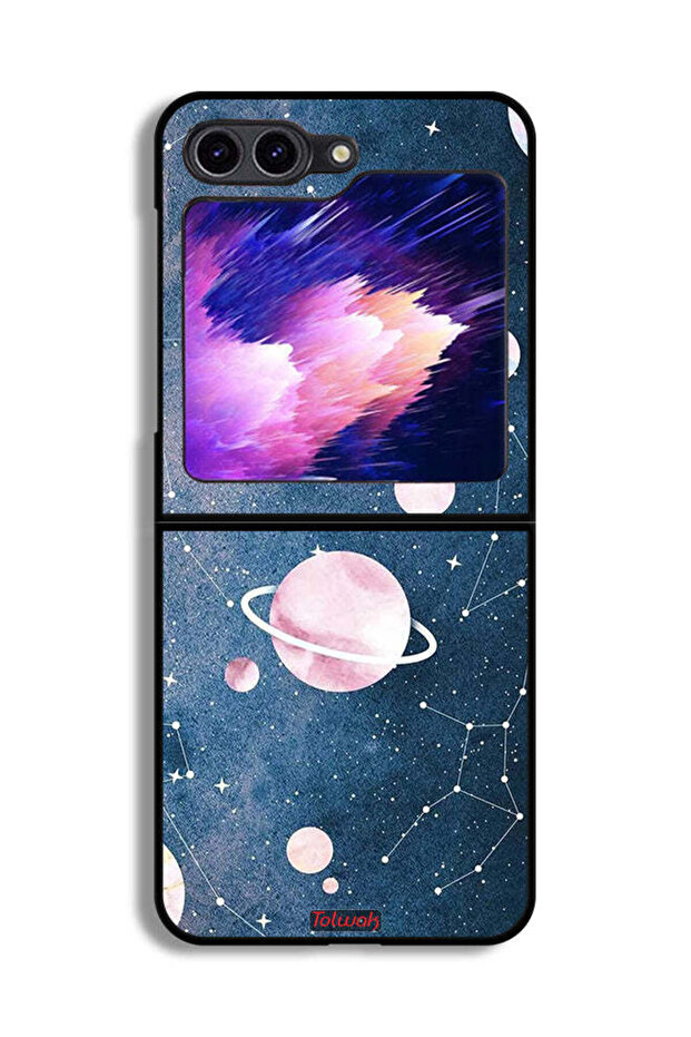 غطاء حماية لهاتف Samsung Galaxy Z Flip6 - فن الفضاء