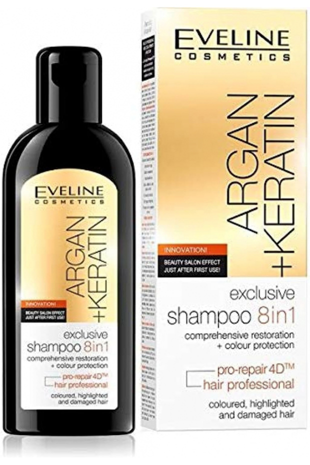 Argan & Keratin Exclusive 8 In 1 Shampoo, 150ML
