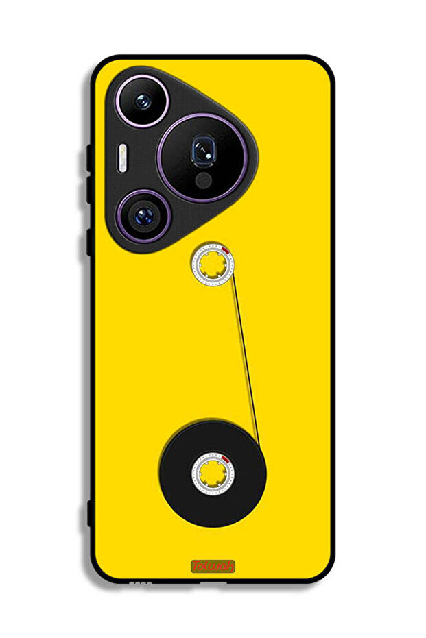 Huawei Pura 70 Pro Protective Case Cover Cassette Wheel Art