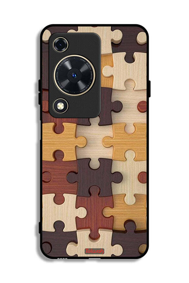 Huawei Enjoy 70 Protective Case Cover Wooden Pattern
