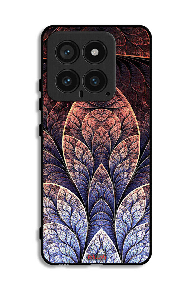 Xiaomi 14 Protective Case Cover Floral Fractal Abstract