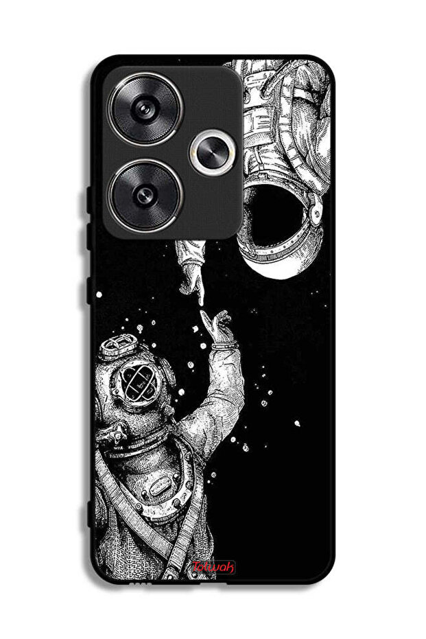غطاء حماية لهاتف Xiaomi Poco F6 5G بتصميم رواد فضاء