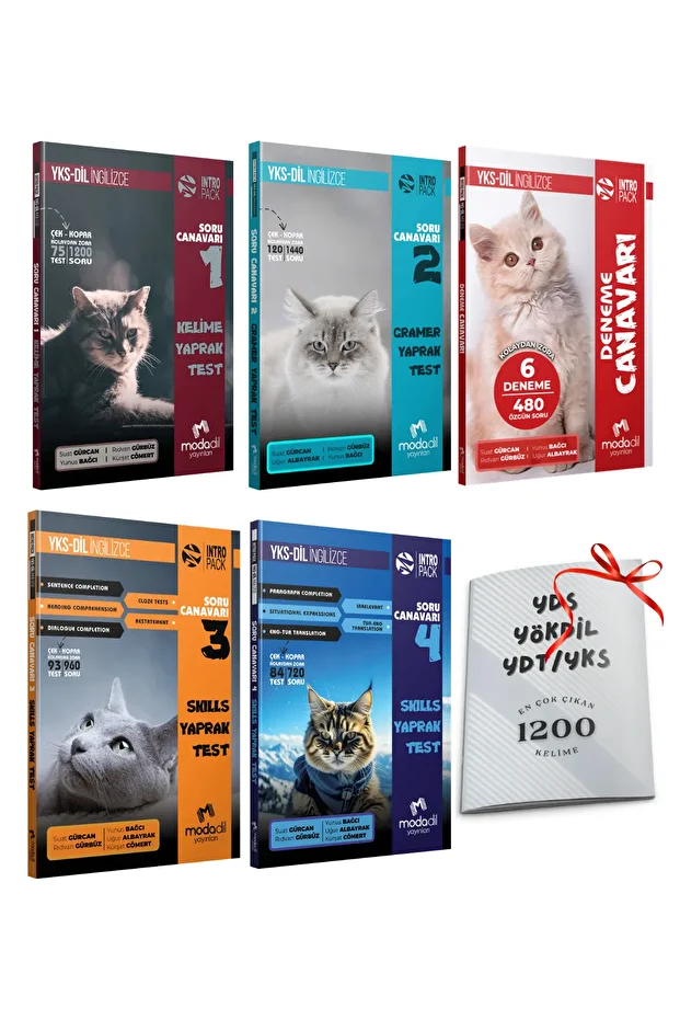YKS YDT YKSDil Modadil Soru Canavarı Yaprak Test + Deneme Seti (Kelime-Gramer-Skills) 5li Set - 1