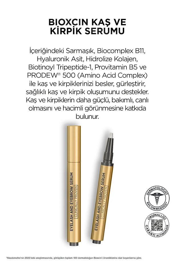 Kolajen ve Hyaluronik Asit İçerikli Kaş ve Kirpik Serumu 3 ml 2 Adet - 6