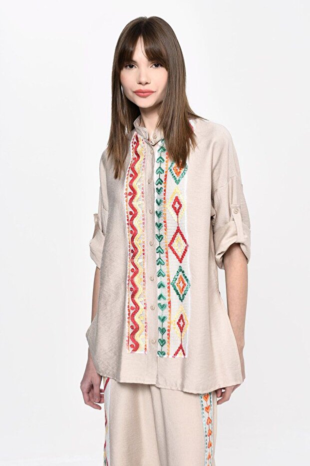 Boho Tasarım Gömlek - 5