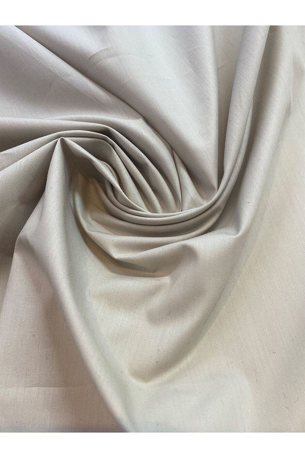Poplin Kumaş Bej Gri - 3