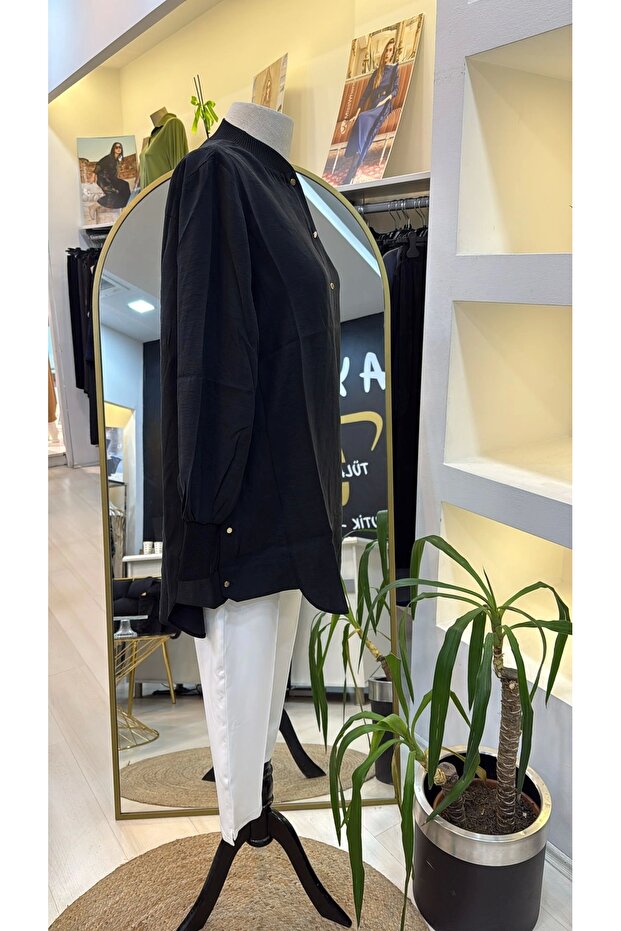 gomlek siyah 6674 M - 3