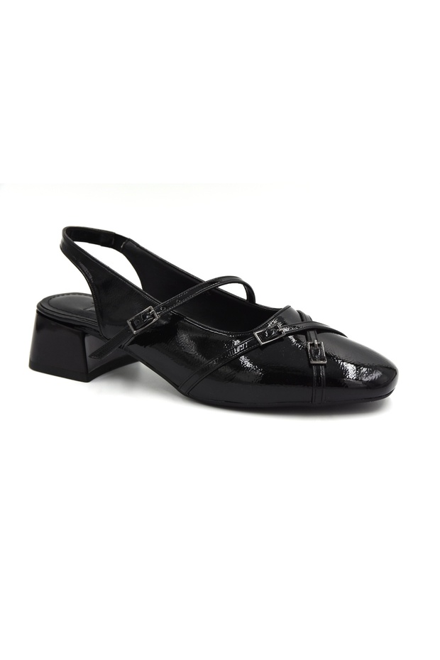Kindep Mare Closed Toe Low Heeled Women's Shoes Black